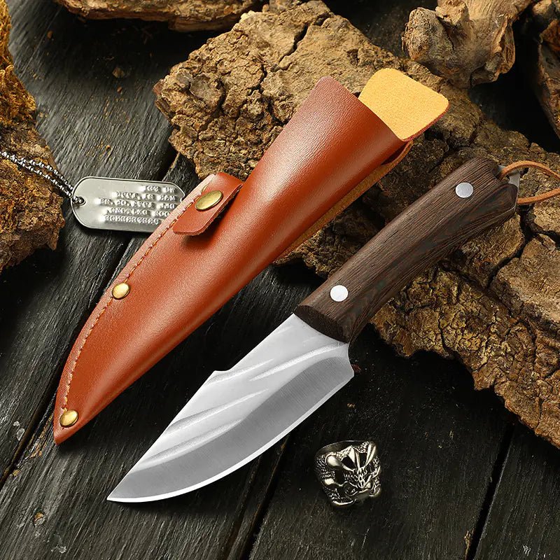 Portable Stainless Steel Meat Knife for Outdoor Use - Lunqara