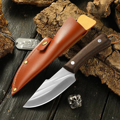 Portable Stainless Steel Meat Knife for Outdoor Use - Lunqara