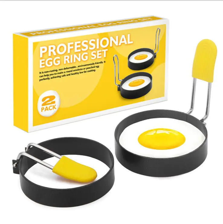 Non-Stick Round Egg Frying Mold and Ring Tool