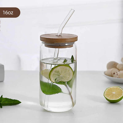 Safe Sip Glass Cup With Lid - Lunqara 