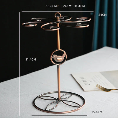 Creative Wine Rack & Goblet Display Shelf - Lunqara 