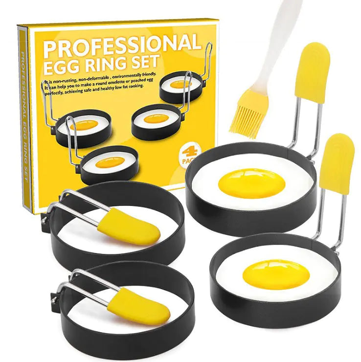 Non-Stick Round Egg Frying Mold and Ring Tool
