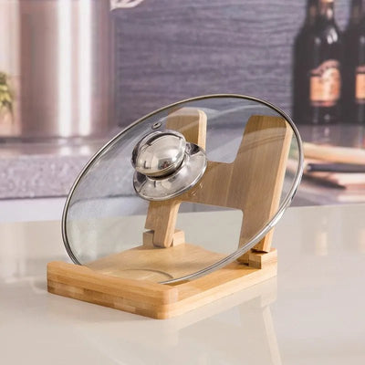 Wooden Pot Lid Holder - Lunqara