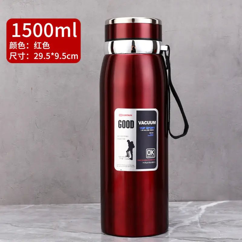 Stainless Steel Insulated Tea Cup 1000ml for Outdoors - Lunqara