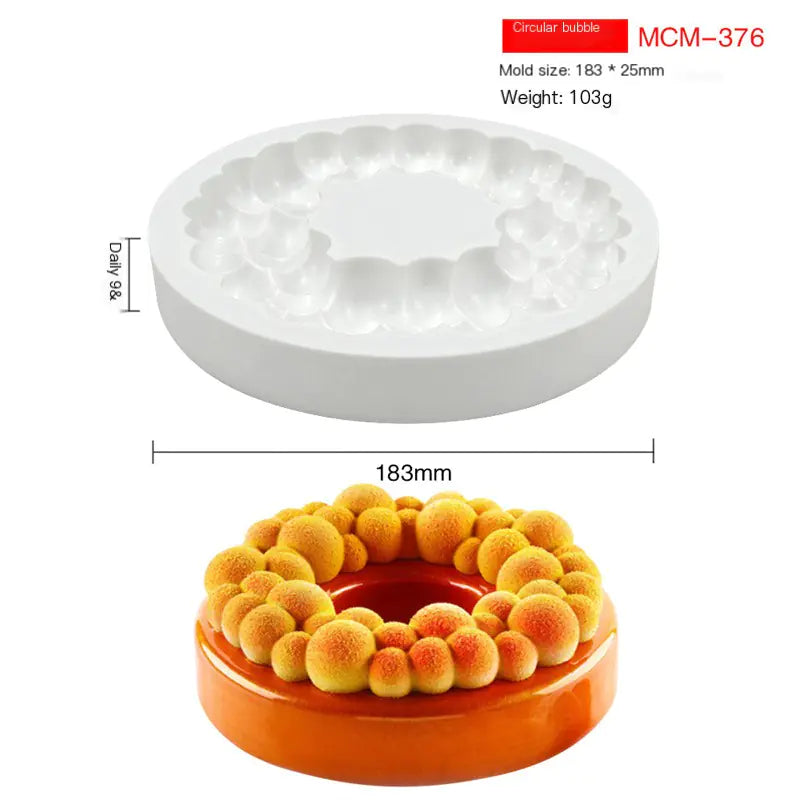 7-Inch Silicone Cake Mold for DIY Chocolate Baking