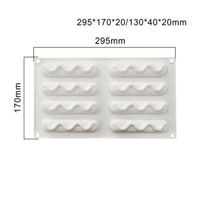 Heart-Shaped Sandstone Cake Silicone Mold and Steel Ring