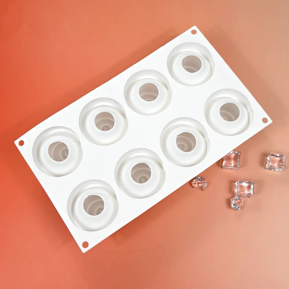 8 - Cavity Rose Silicone Mousse Mold for DIY Gifts - Lunqara