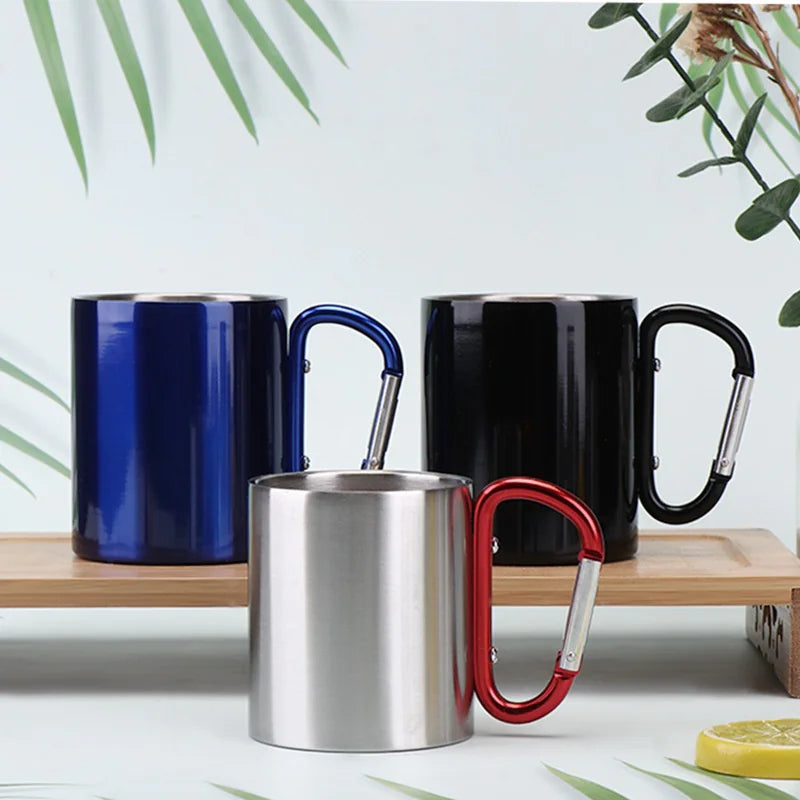 Stainless Steel Double-Layer Camping Mug
