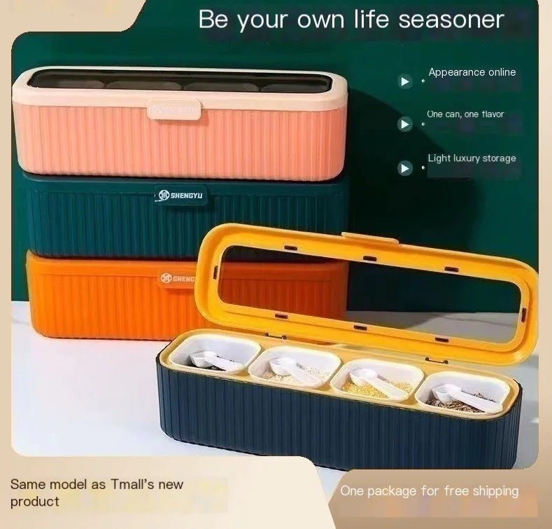 Thickened Spice Jar Set - Multifunctional Storage Box - Lunqara