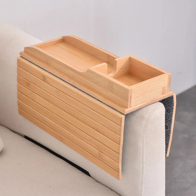 Bamboo Sofa Arm Rest Tray - Lunqara 