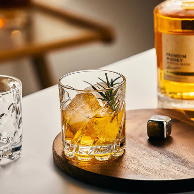 Creative Rotating Glass Cup for Whiskey and Coffee