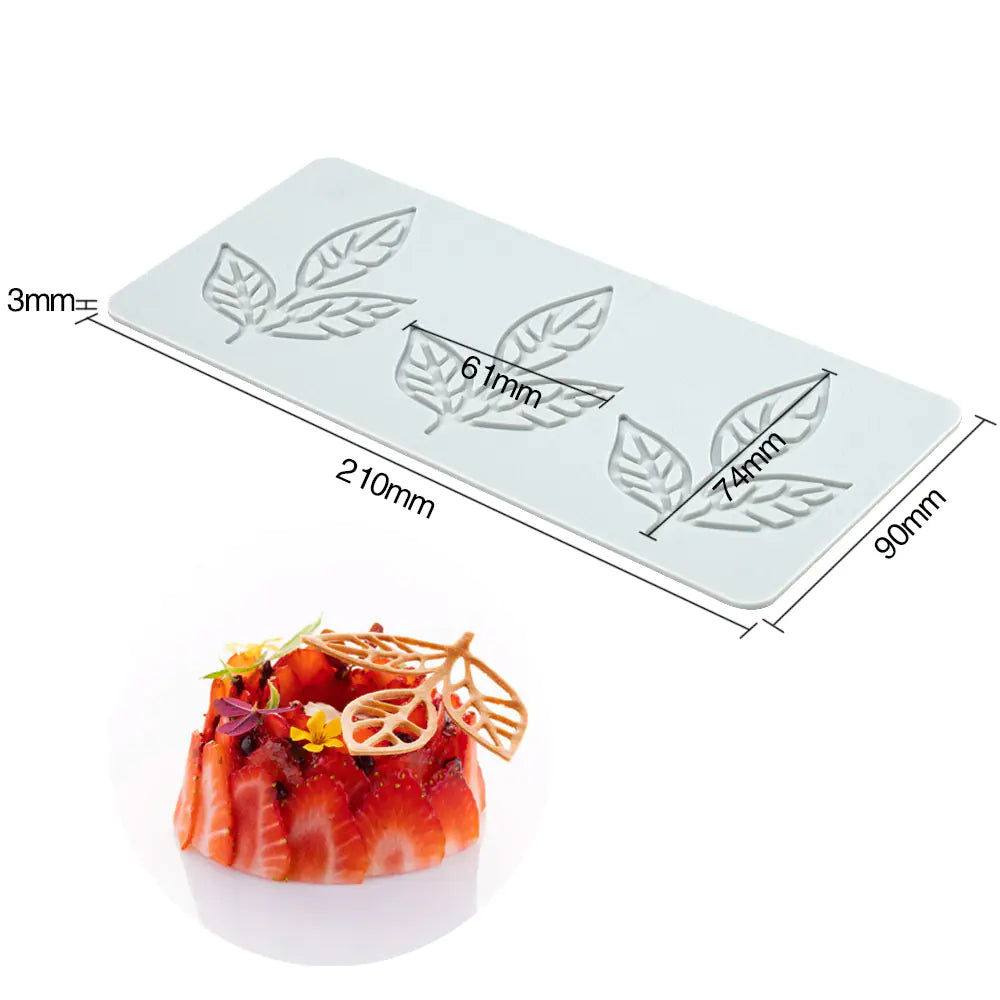 Pineapple Fruit Crisps Silicone Lace Mat for Baking