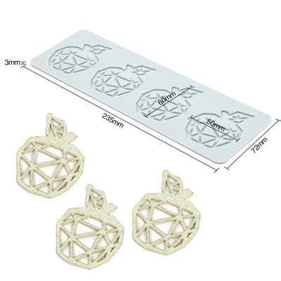 Pineapple Fruit Crisps Silicone Lace Mat for Baking