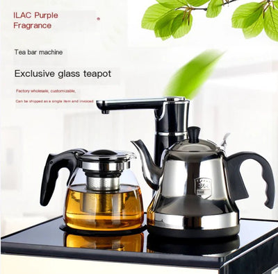 Thick Glass Large Capacity Tea Pot with Stainless Steel - Lunqara