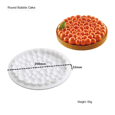 Circular Silicone Cake Mold for DIY Baking Decorations