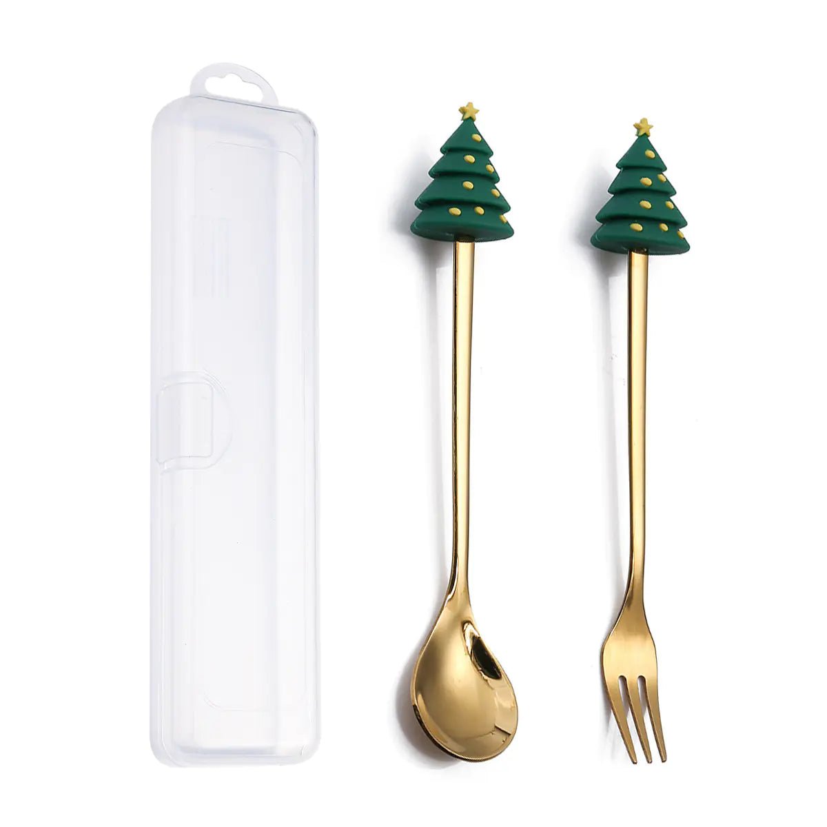 Stainless Steel Christmas Spoon Set with Forks - Lunqara