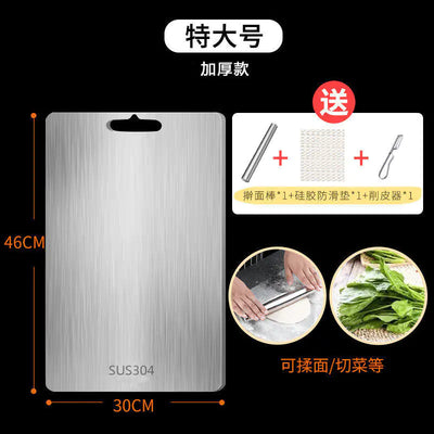 Thick 316 Stainless Steel Cutting Board for Kitchen Use