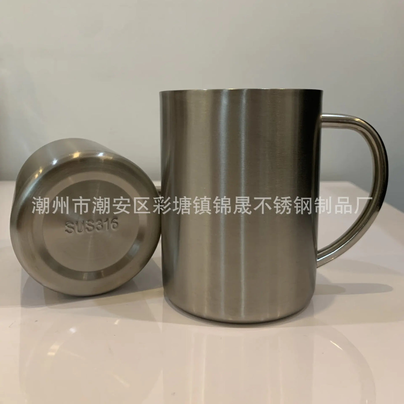 Double-Layer Insulated 316 Stainless Steel Mug with Lid