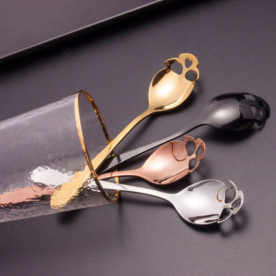 304 Stainless Steel Creative Skull Dessert Spoon Set