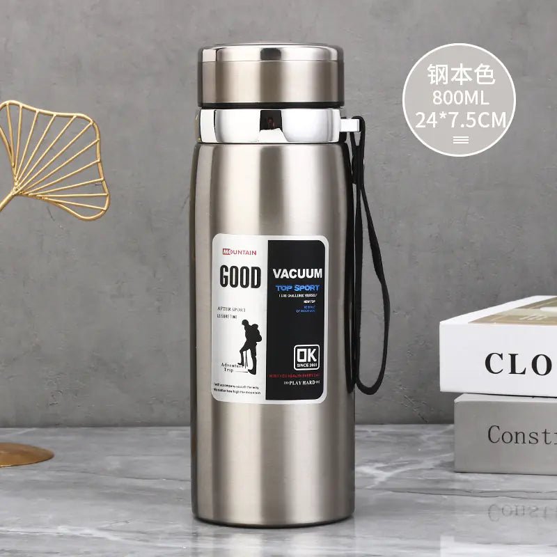 Stainless Steel Insulated Tea Cup 1000ml for Outdoors - Lunqara