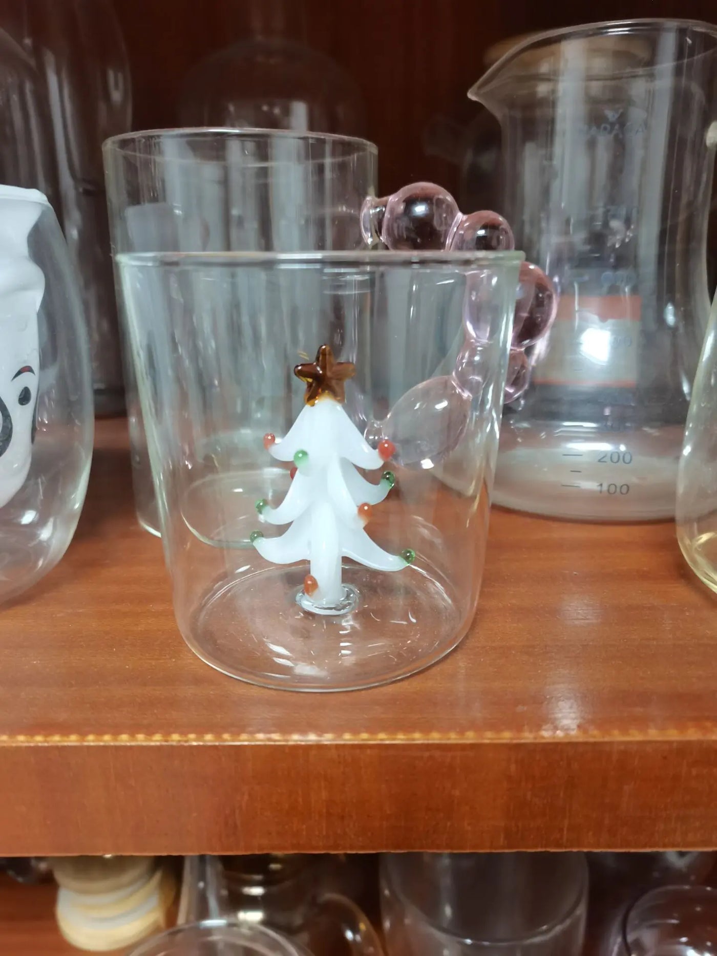 3D Christmas Tree Glass Cup - Creative Highball Gift