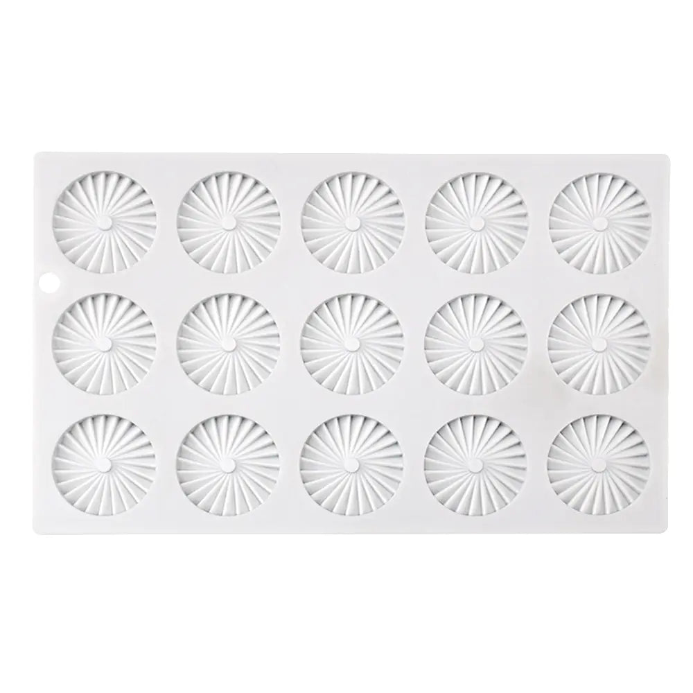 15-Cavity Silicone Mousse Cake Mold for Decoration - Lunqara 