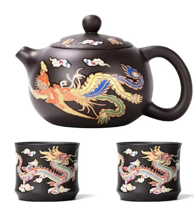 Dragon Color Changing Ceramic Teapot