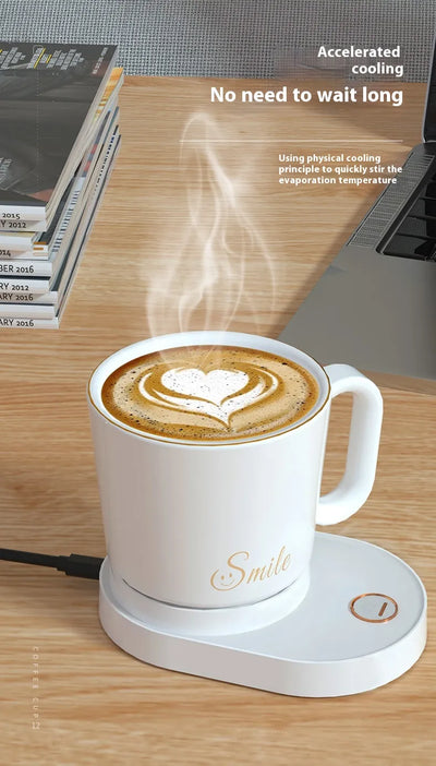 Constant Temperature Stirring Coffee Insulation Wireless Charger Heating Coaster