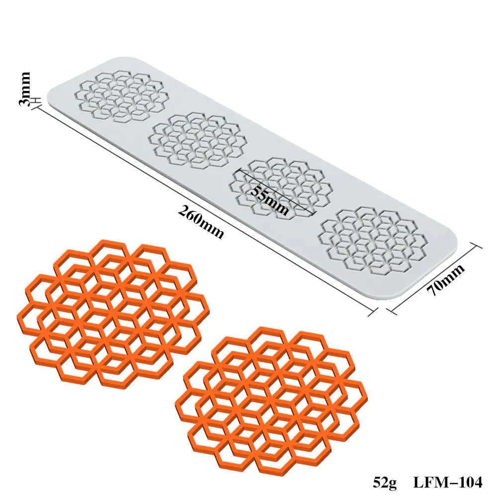 Silicone Leaf and Flower Molds for DIY Desserts