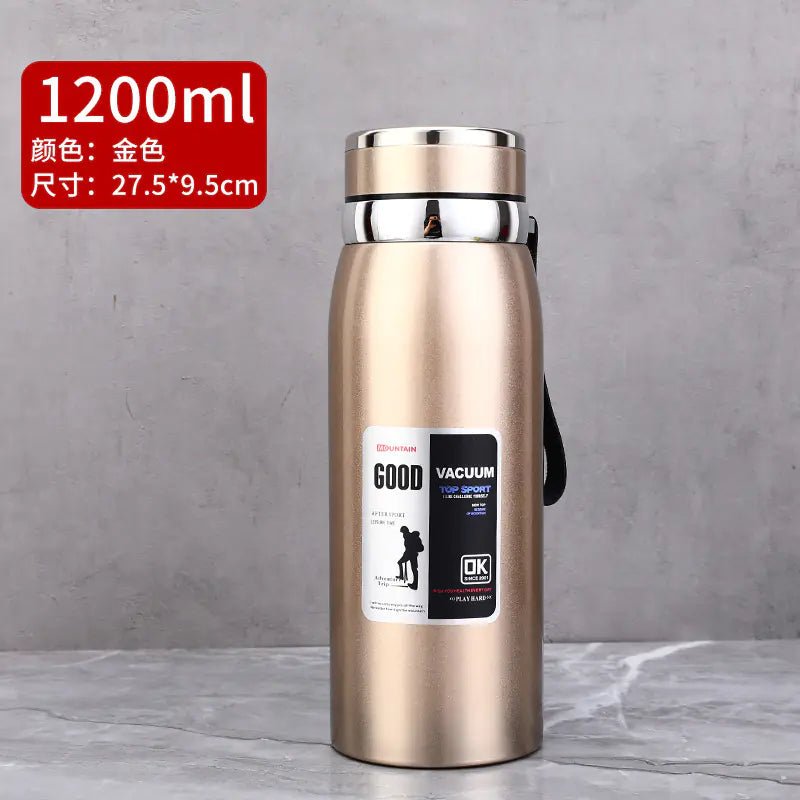 Stainless Steel Insulated Tea Cup 1000ml for Outdoors - Lunqara