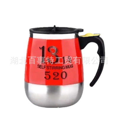 304 Stainless Steel Automatic Stirring Coffee Mug - Lunqara