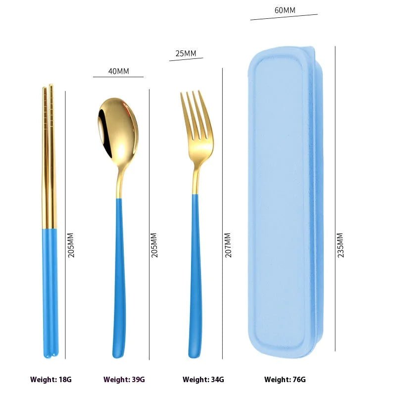 Portable Stainless Steel Cutlery Set - Lunqara