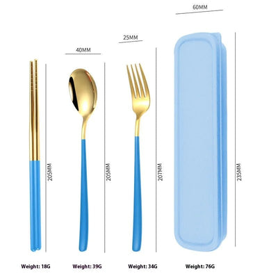 Portable Stainless Steel Cutlery Set - Lunqara