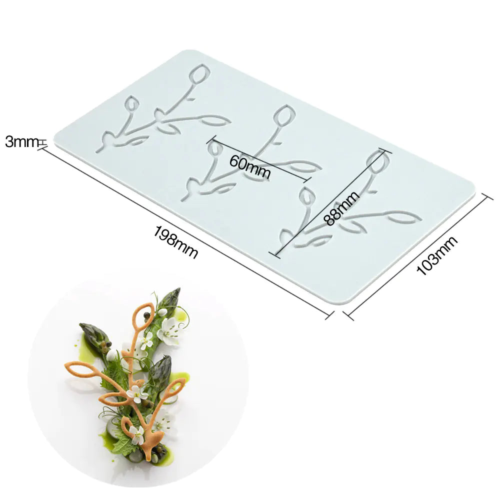 Pineapple Fruit Crisps Silicone Lace Mat for Baking