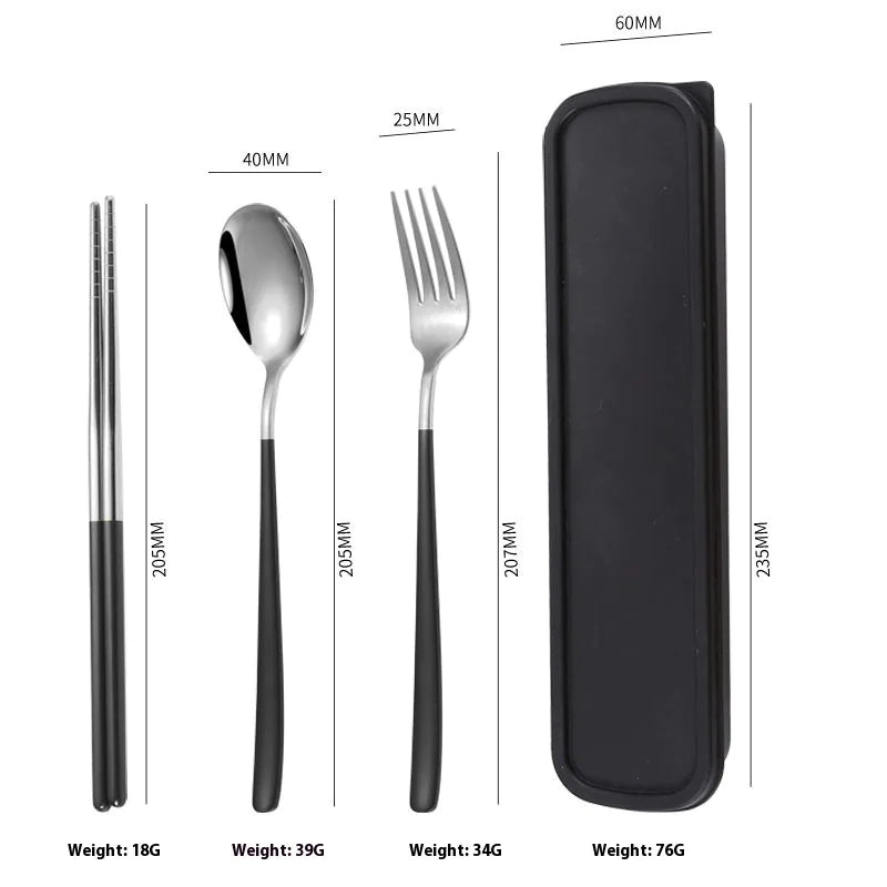 Portable Stainless Steel Cutlery Set - Lunqara