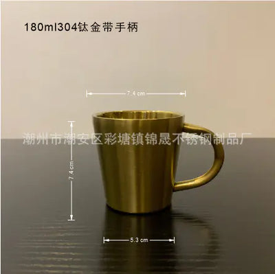 Double-Layer Insulated 316 Stainless Steel Mug with Lid