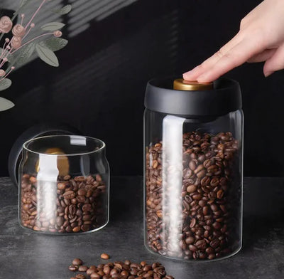 Vacuum Sealed Glass Storage Jar Set - Lunqara 