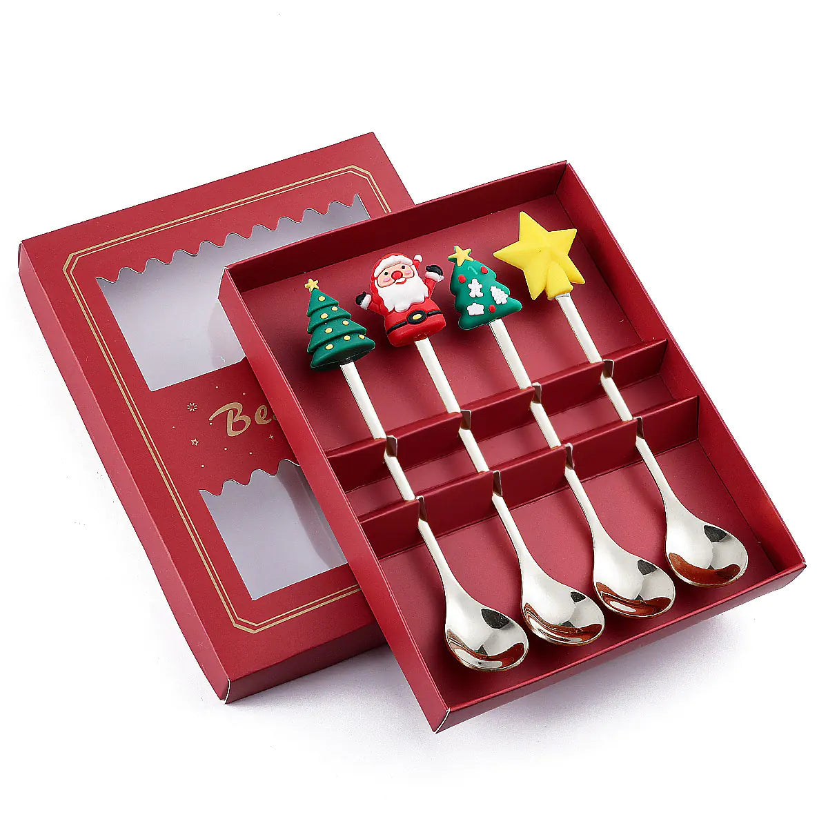 Cartoon Christmas Spoon Cutlery Set for Desserts