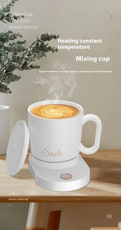 Constant Temperature Stirring Coffee Insulation Wireless Charger Heating Coaster