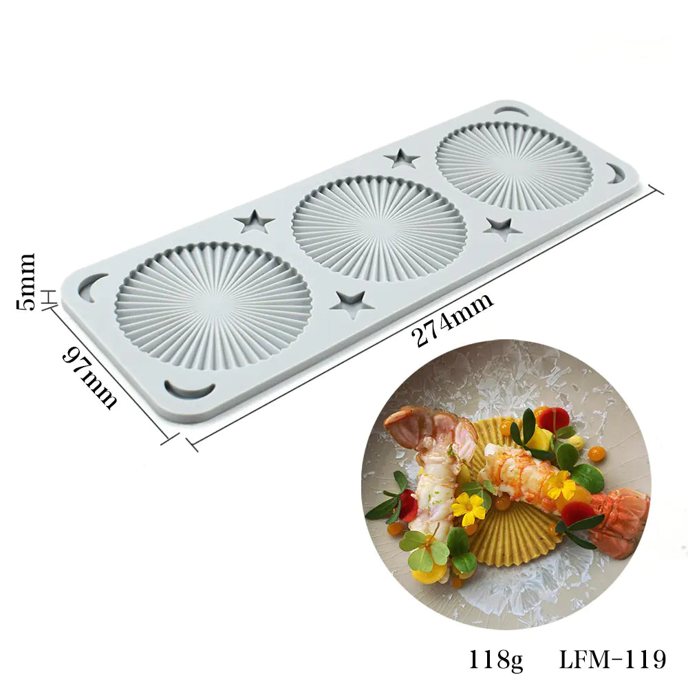 Silicone Leaf and Flower Molds for DIY Desserts