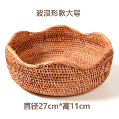 Handmade Vietnamese Wicker Candy Basket Set (3 Pieces) - Lunqara 