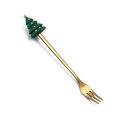 Stainless Steel Christmas Spoon Set with Forks