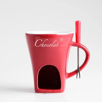 Fondue Mug Set – Mini Personal Fondue Pots - Lunqara