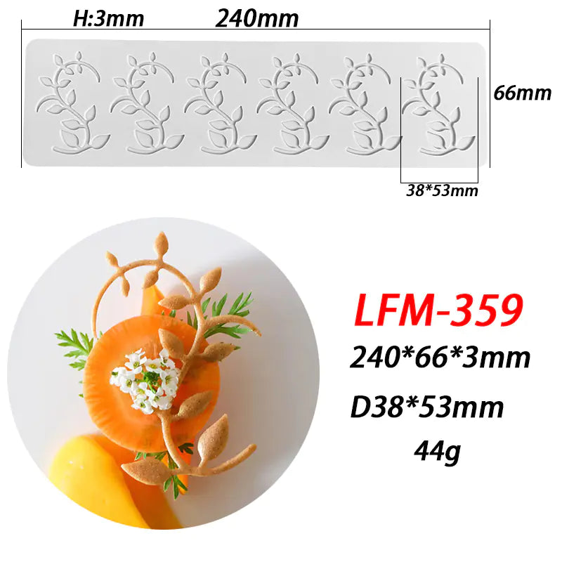 Silicone Mold for Leaf Ring Fondant Lace Decoration