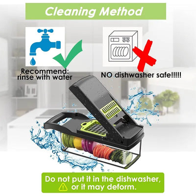 15-in-1 Multi-Function Vegetable Chopper & Slicer Set - Lunqara 