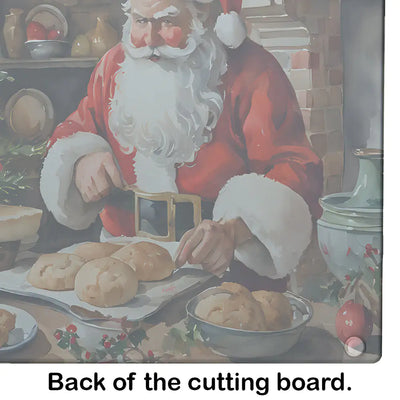 Cookies with Santa Claus Glass Cutting Board - Lunqara 