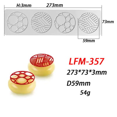 Silicone Mold for Leaf Ring Fondant Lace Decoration
