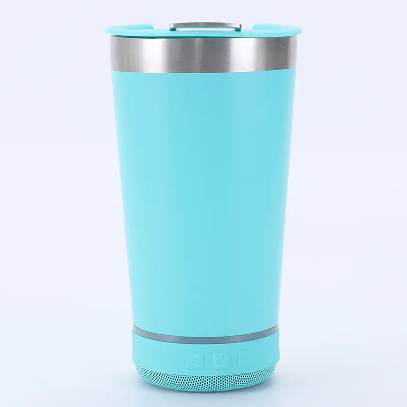 20oz Stainless Steel Travel Mug with Bluetooth Speaker