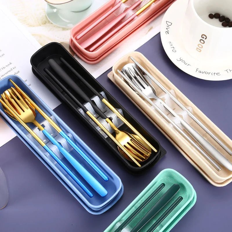 Portable Stainless Steel Cutlery Set - Lunqara