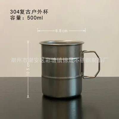 Double-Layer Insulated 316 Stainless Steel Mug with Lid